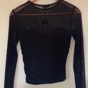 Mesh bustier top